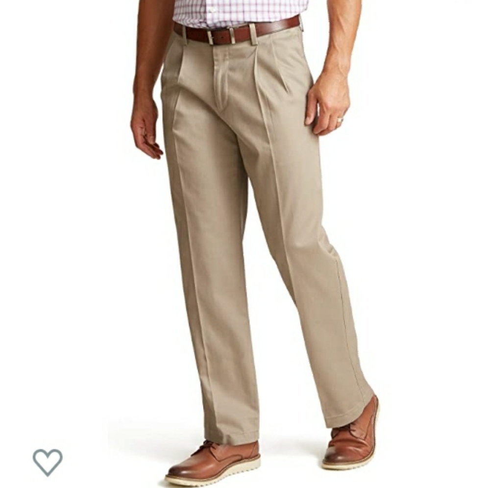 Dockers pleated front classic fit slacks